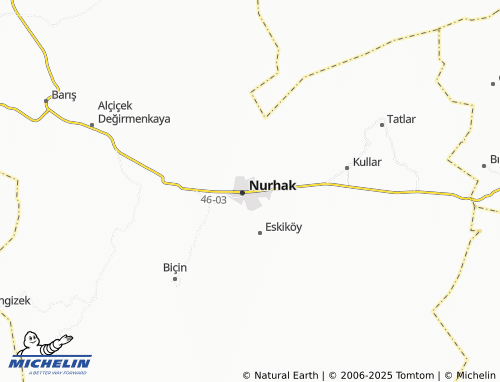 MICHELIN Karaçar map - ViaMichelin