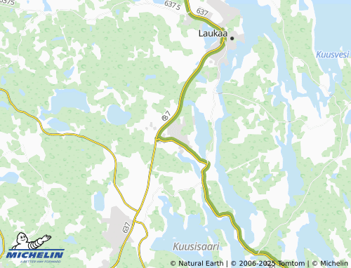 MICHELIN Vihtavuori map - ViaMichelin