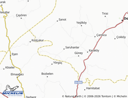 MICHELIN Saruhanlar map - ViaMichelin