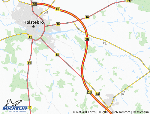 Carte MICHELIN Tvis - ViaMichelin