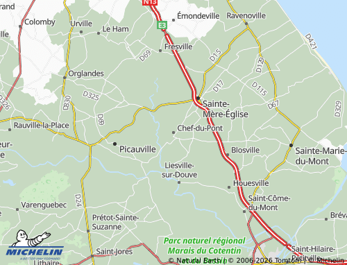 MICHELIN Chef-du-Pont map - ViaMichelin
