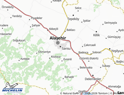 MICHELIN Menderes map - ViaMichelin