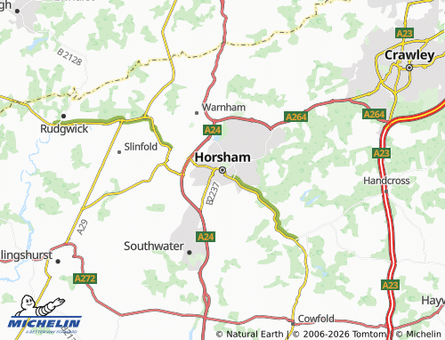 MICHELIN Horsham map - ViaMichelin