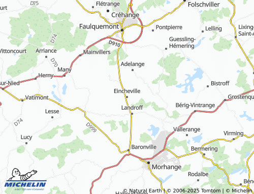 MICHELIN Eincheville map - ViaMichelin