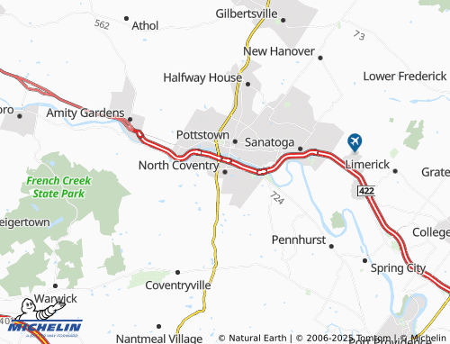 MICHELIN North Coventry map - ViaMichelin