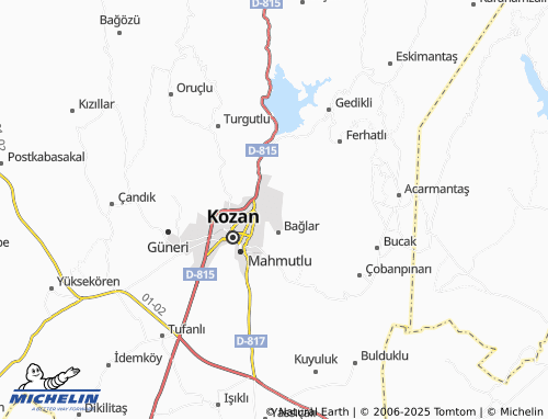 MICHELIN Türkeli map - ViaMichelin