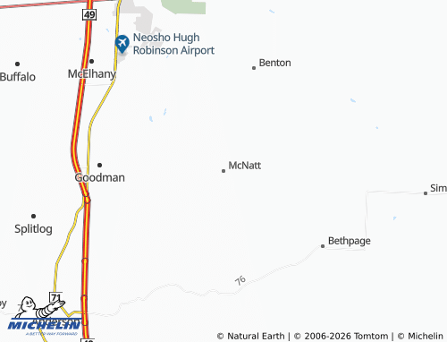 Mapa MICHELIN McNatt - ViaMichelin