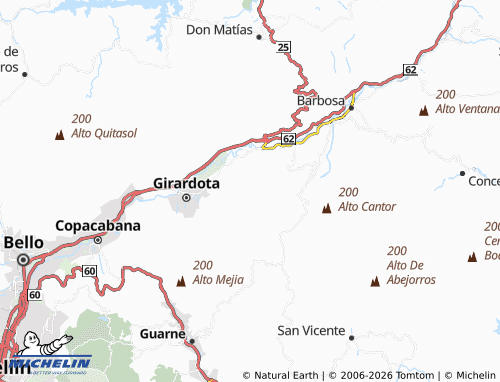 Carte MICHELIN La Chorro Hondo - ViaMichelin