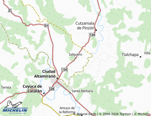 Mappa MICHELIN Salguero - ViaMichelin
