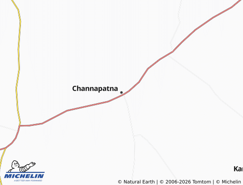 Mappa MICHELIN Channapatna - ViaMichelin