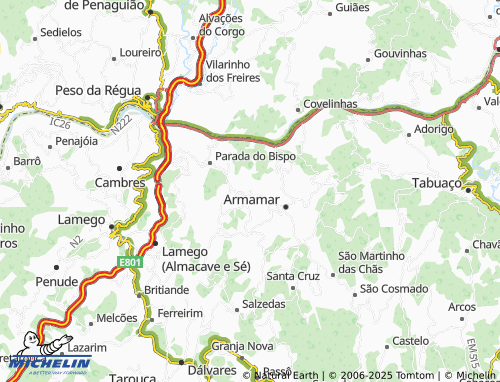 MICHELIN Aldeia de Baixo map - ViaMichelin