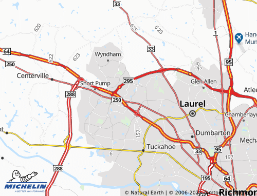 MICHELIN-Landkarte Innsbrook - ViaMichelin