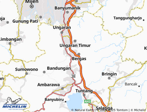 MICHELIN Karangjati map - ViaMichelin