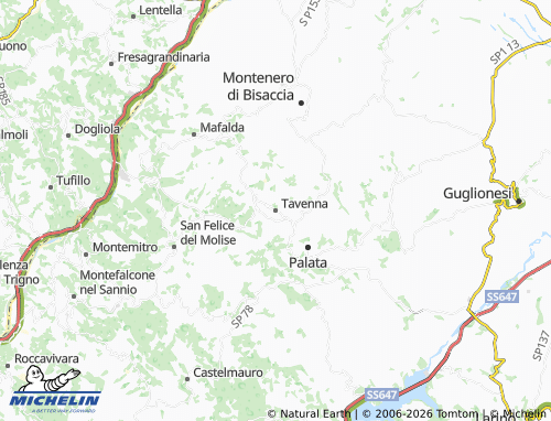 Mapa MICHELIN Tavenna - ViaMichelin
