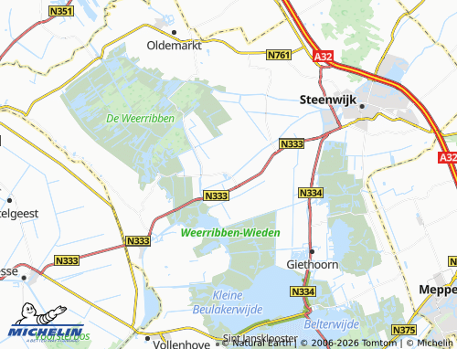 Carte MICHELIN Scheerwolde - ViaMichelin