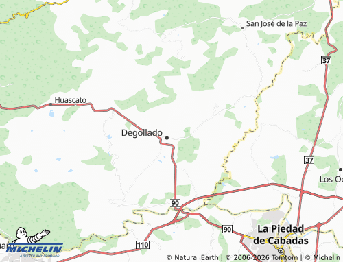 MICHELIN-Landkarte Cerro de Oro - ViaMichelin
