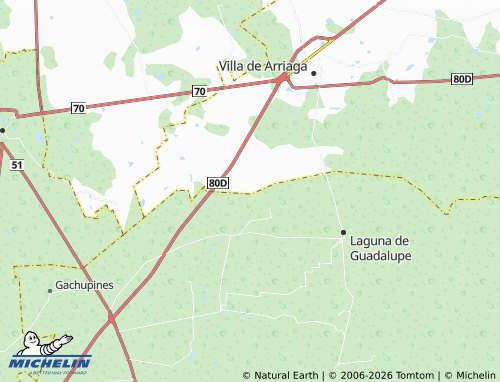 Mappa MICHELIN Colonia La Luz - ViaMichelin