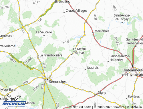 Mapa MICHELIN Le Mesnil-Thomas - ViaMichelin