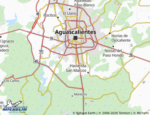 MICHELIN Villas del Encino map - ViaMichelin