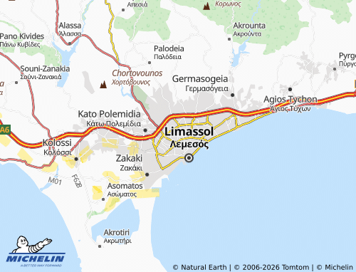 Mappa MICHELIN Apostoloi Petros Kai Pavlos - ViaMichelin