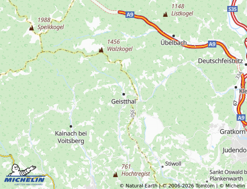 Carte MICHELIN Geistthal-Södingberg - ViaMichelin