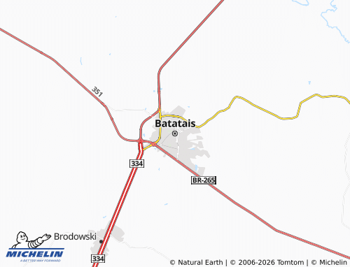 MICHELIN Batatais map - ViaMichelin