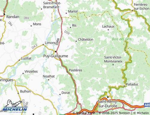 MICHELIN-Landkarte Bonhomme - ViaMichelin