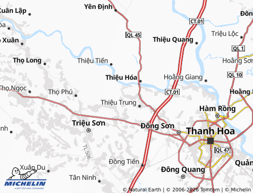 Mapa MICHELIN Thiệu Lý - ViaMichelin
