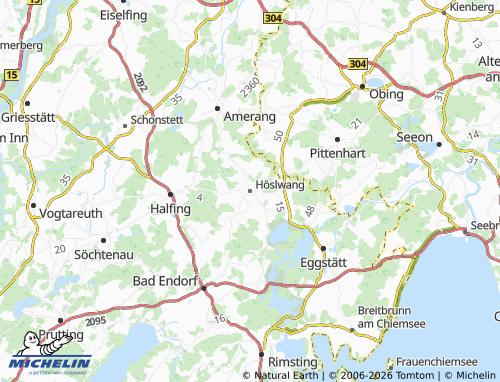 MICHELIN Höslwang map - ViaMichelin