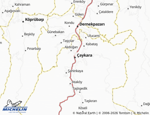 Mappa MICHELIN Çaykara - ViaMichelin