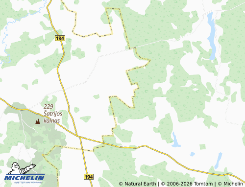 Mappa MICHELIN Ginteniai - ViaMichelin
