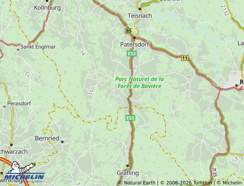 MICHELIN Gotteszell map - ViaMichelin