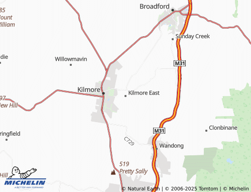MICHELIN-Landkarte Kilmore East - ViaMichelin