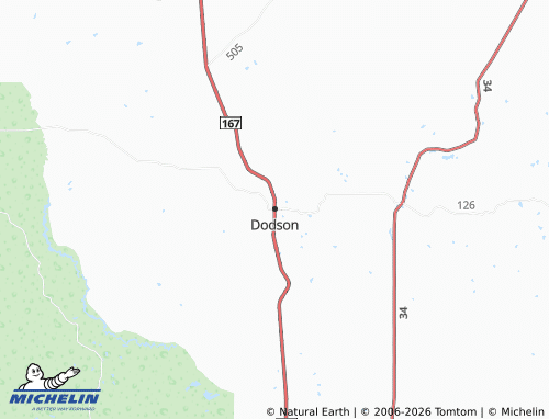 Mapa MICHELIN Dodson - ViaMichelin