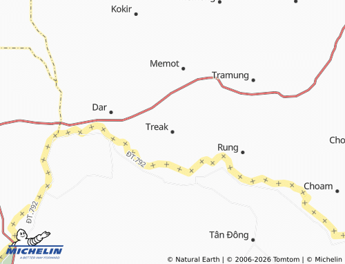 Mapa MICHELIN Treak - ViaMichelin