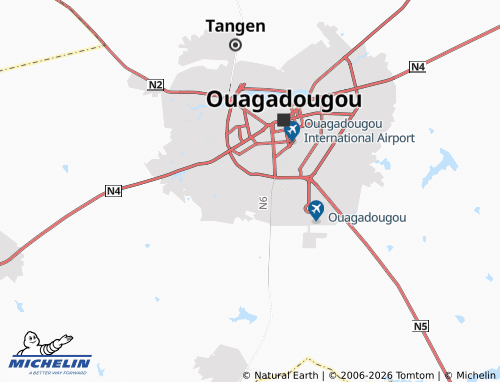 Mapa MICHELIN Kouritenga - ViaMichelin