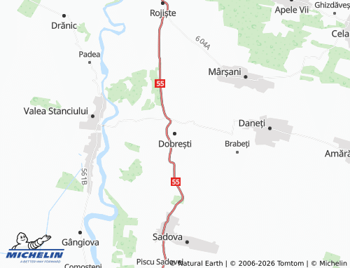 MICHELIN Dobrești map - ViaMichelin