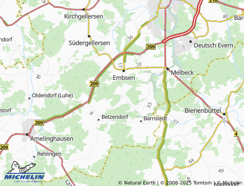 MICHELIN-Landkarte Heinsen - ViaMichelin