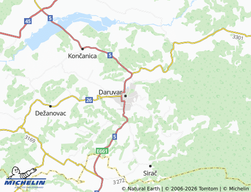 MICHELIN-Landkarte Daruvar - ViaMichelin
