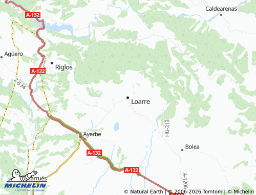 Carte MICHELIN Loarre - ViaMichelin