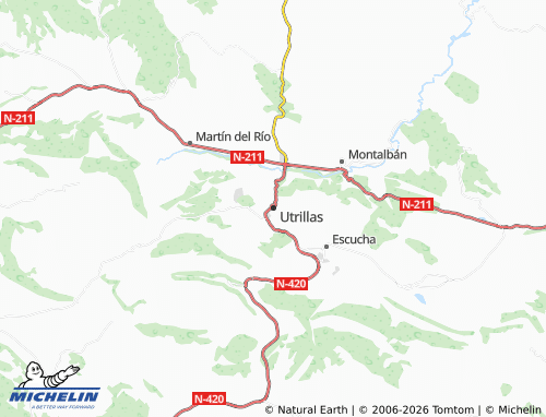 Carte MICHELIN Utrillas - ViaMichelin