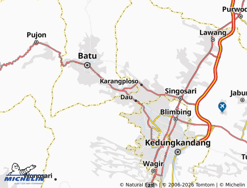MICHELIN Dadaprejo map - ViaMichelin