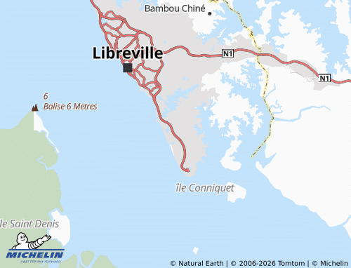 Mappa MICHELIN Zone Industrielle Owendo - ViaMichelin