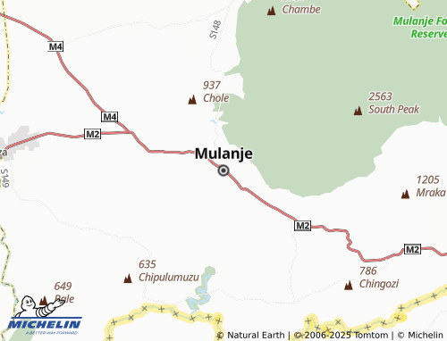 Mapa MICHELIN Mulanje - ViaMichelin