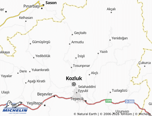 Mappa MICHELIN İnişli - ViaMichelin