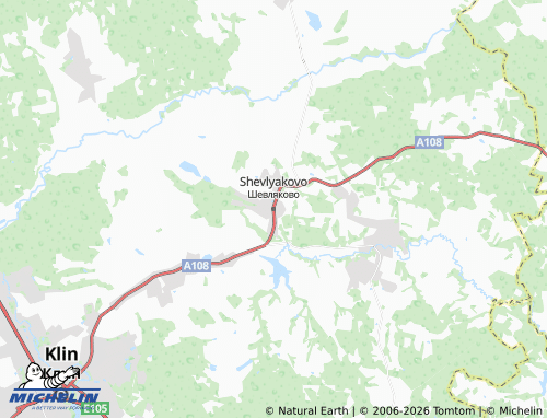 Carte MICHELIN Shevlyakovo - ViaMichelin