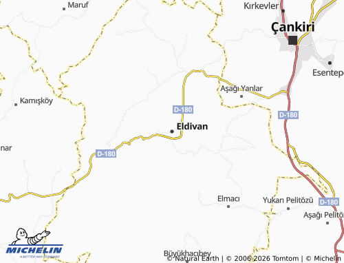 MICHELIN-Landkarte Eldivan - ViaMichelin