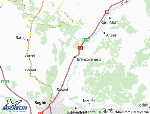 Mappa MICHELIN Brâncovenești - ViaMichelin