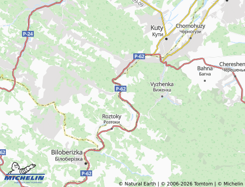 Mappa MICHELIN Pidzakharychi - ViaMichelin
