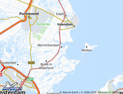 Mapa MICHELIN Monnickendam - ViaMichelin